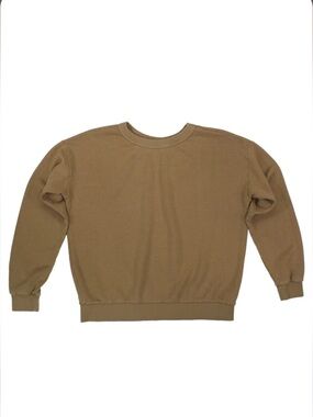 Jungmaven Crux Cropped Sweatshirt in Coyote Sz M Hemp Organic Cotton USA Made